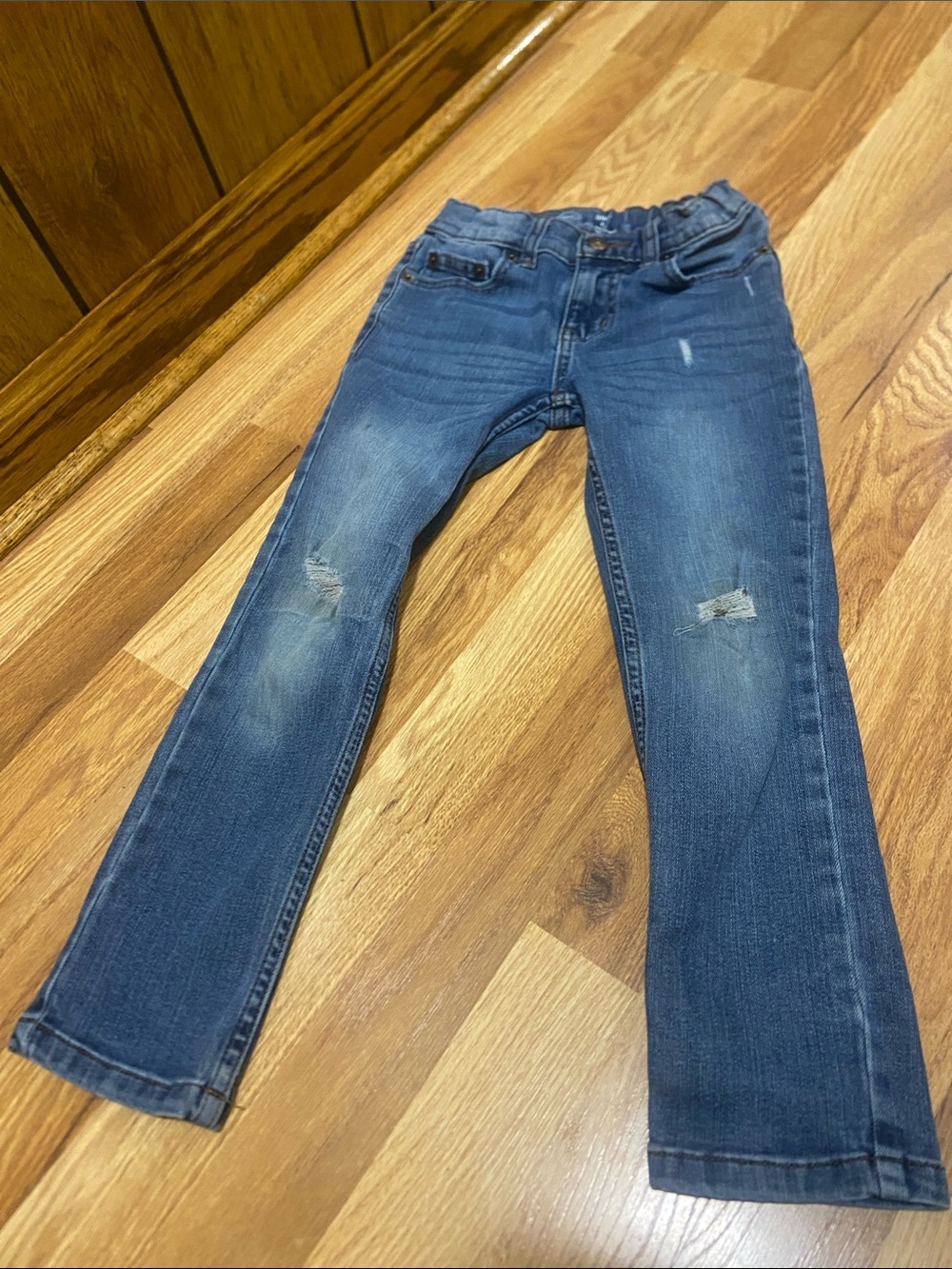 wonder nation blue distressed girls' jeans